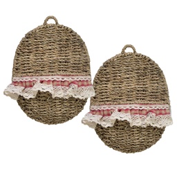 [S-V6533290000] Portalettere Cordi 1-2 Devon Rosso Ovale 22x9x27 cm