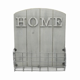 [S-V5916330000] Portalettere in legno bianco 25,5x9x30,5 cm