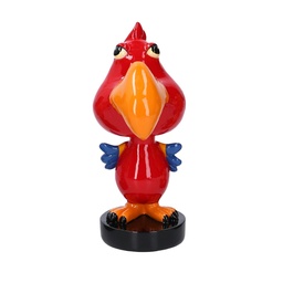 [S-V5961340000] Portaocchiali Pappagallo Rosso in Resina con Molla 7x7x15 cm