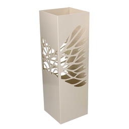 [S-V3505400000] Portaombrelli Metallo Albero Crema Quadro 15,5x15,5 cm