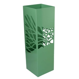 [S-V3505420000] Portaombrelli metallo albero verde quadro 15,5x15,5 cm