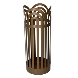 [S-V3505370000] Portaombrelli in metallo archi oro tondo 19x49 cm