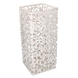 [S-V3505220000] Portaombrelli Metallo Crema Quadro 20,2x20,5h48
