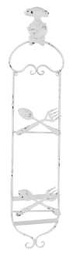 [S-V9167930000] Portapiatti Ferro Bianco Grande 19,5 x 5,5 x 82 cm