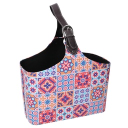 [S-V3405710000] Portariviste Fantasia Multicolor in Ecopelle cm37x25h31