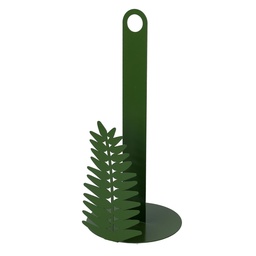 [S-V5925940000] Portascottex Metallo Foglia Alloro Verde Scuro Tondo ø15h33