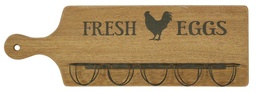 [S-V9108920000] Portauova in legno, dimensioni 36 x 7 x 12 cm
