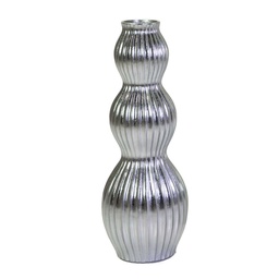 [S-V6368300000] Portavaso in resina argento ø32x93 cm