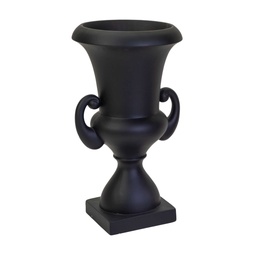 [S-V6368210000] Portavaso in resina nero opaco 48x48x90 cm