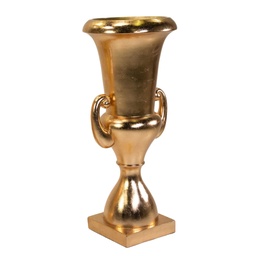 [S-V6368240000] Portavaso in resina oro lucido 51x51x121 cm