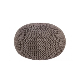 [S-B0720178] Pouf intrecciato grigio scuro bizzotto cm 80