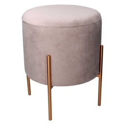 [S-V2809840000] Puff Contenitore Tessuto Grigio con Gambe ø40h51