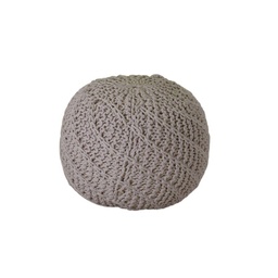 [S-V2806110000] Pouff in tessuto bianco - 47 x 36 cm