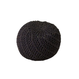 [S-V2806130000] Pouff in tessuto tondo - Comodo da spostare - Misure: 47x36 cm