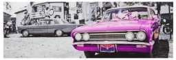 [S-V9160380000] Quadro auto fucsia su-0036 - 120 x 40 cm