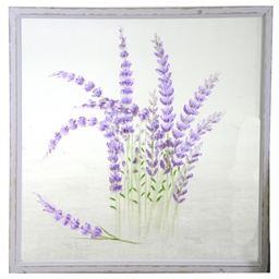 [S-V9182870000] Quadro Lavanda su Rete YC-2219B 80x80 cm