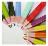 [S-V9174860000] Quadro Matite Colorate YC-1937B - 40x40x3 cm