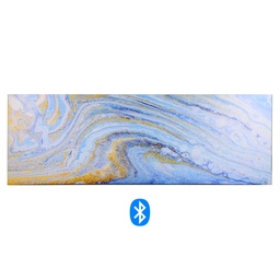 [S-V4615200000] Quadro moderno stampa bluetooth azzurro - 150 x 50 x 4 cm