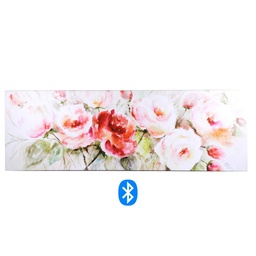 [S-V4615110000] Quadro Moderno Stampa Bluetooth Rose Rosa 150x50x4 cm