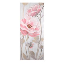 [S-V4615840000] Quadro stampa fiori rosa rettangolare cm55x135x3