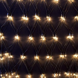 [S-V6170160000] Rete luminosa 400 led bianco caldo, dimensioni 400x150 cm