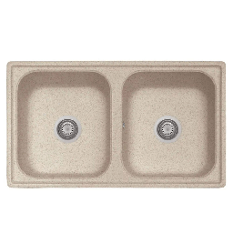 [S-FZ94620] Samet Lavello 86x50 2 vasche Granitovero862vavp avena