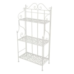 [S-V6431680000] Scaffale metallo bianco brush 3 ripiani cm59x29h118