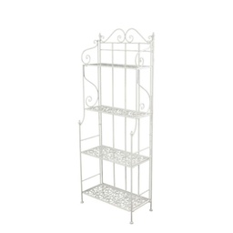 [S-V6431690000] Scaffale metallo Jessica bianco brush 4p cm59x29h158