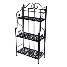 [S-V6431990000] Scaffale Metallo Jessica Nero 3P - 59x29x118cm