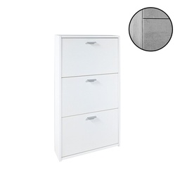 [S-FZ96851] Scarpiera slim 3 ante cemento 63x16,5x111