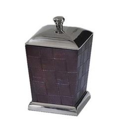 [S-V7009630000] Scatola Media Rettangolare in Ecopelle e Alluminio 20x12x12 cm