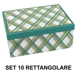 [S-V1225970000] Scatola rettangolare di cartone con 1-10 rombi azzurri cm37,5x29h16