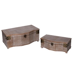 [S-V5035550000] Scatola rettangolare in legno marrone 36x20,5x14,5 cm