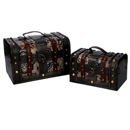 [S-V5035620000] Scatola rettangolare nera in legno 1-2 cm29x19h19