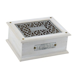 [S-V5919990000] Scatola in legno rettangolare 24x20x10 cm