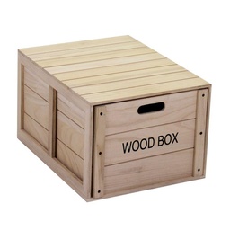 [S-V8036700000] Scatola legno con cassetto rettangolare 39x50x29,5 cm