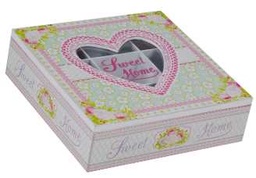 [S-V9136850000] Scatola portathe sweet home cm.24 x 24 x 7
