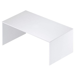 [S-O729BFBFK] Scrivania grande in legno Bianco Cenere 150x73x h73 cm