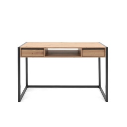 [S-FZ90449] Scrivania moderna ufficio camera quercia con cassetti cm 120 x 60 x 75 h
