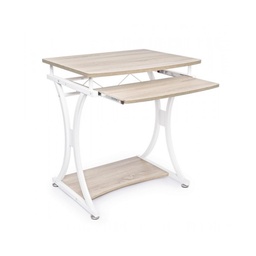 [S-B0710372] Scrivania in acciaio Bianco VIOLET 70x55x76 cm