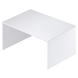 [S-O728BFBFK] Scrivania piccola in legno bianco cenere 120x73x h73 cm