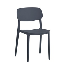 [99847] Sedia Larissa in polipropilene colore antracite  78.5x40x45 cm