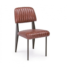 [S-B0746108] Sedia Nelly Arancio Scuro Vintage 60x59x84-44h