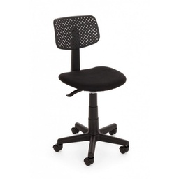 [S-B0710179] Sedia da ufficio nero con ruote, altezza regolabile, comoda e funzionale