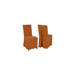 [S-V9135240000] Sedia in tessuto arancio 47x57 h 100