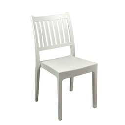 [S-V28034000BI] Sedia Plastica Stampata Minerva Bianca 52x46x87 cm