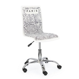 [S-B0710162] Sedia ufficio acciaio similpelle Young Paris 42,5 x 40 x 87 cm