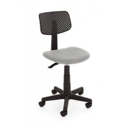 [S-B0710635] Sedia ufficio cameretta regolabile con ruote grigio