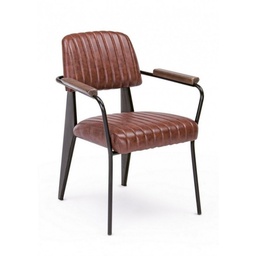 [S-B0746111] Sedia vintage  C-BR Nelly arancio scuro vintage 60x63x84h cm
