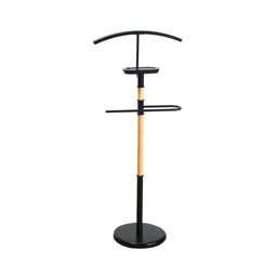 [S-V4206370000] Servomuto in acciaio e legno nero cm45x28h110